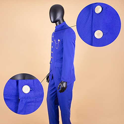 African Suit for Men Single Breasted Jacket with Kerchief and Pants 2 Piece Set Dashiki Clothes for Wedding4