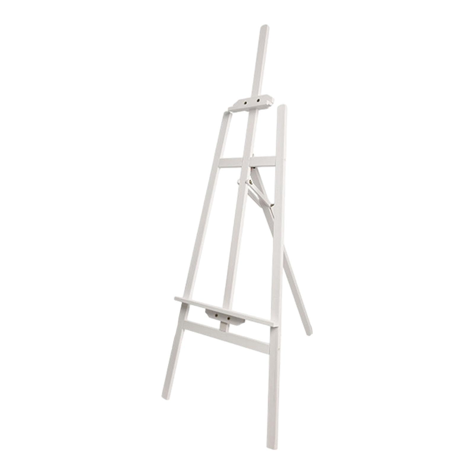 Caballete de Madera para Pintar, Caballete para Artistas, Suministros de Arte, Supporte para Pintar en El Suelo, Color Rosa, Blanco