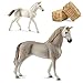 Produktbild Schleich 13859 Holsteiner Wallach + 13860 Holsteiner Fohlen + 42117 Stroh