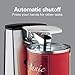 Hamilton Beach Extra-Tall Electric Automatic Can Opener with Easy-Clean Detachable Cutting Lever, Cord Storage, Knife Sharpener, Brushed Stainless Steel (76700)