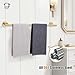 TURS Bath Towel Bar 23.6 Inch Towel Rack Stainless Steel Round Towel Holder Brushed Gold Wall Mounted