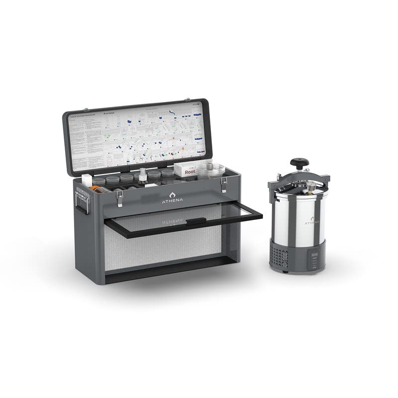 Athena Plant Tissue Culture Kit - Complete Propagation System with Portable Flow Hood & Autoclave | Pre-Mixed Media for Clean Lab Setup & Cultivar Preservation | TC-KIT