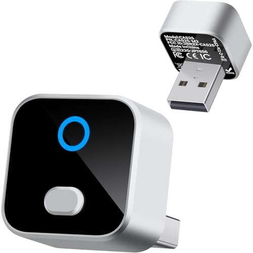 Yunvolx Wireless CarPlay & Android Auto Adapter, One-Click Switch Mini Size WiFi 6 & Bluetooth 5.4 Adapter, Fast Auto-Reconnect, Compatible with iOS 10+/Android 11+, for Factory Wired CarPlay Cars