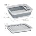 Relaxdays 10027853_111 Escurreplatos Plegable, Escurridor Cubiertos y Platos, Plástico-Silicona, 1 Ud, 12,5x36,5x31,5...
