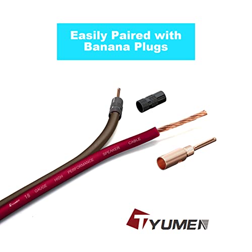 Tyumen 100Ft 18 Gauge Hookup Electrical Wire, Matte Finish Semi-Transparent Red Brown Wire, 18 Awg 2 Conductor Stranded Ultra Flexible Wire For 12V/24V Low Voltage Wiring, Led Strips Extension Cord #TOP3