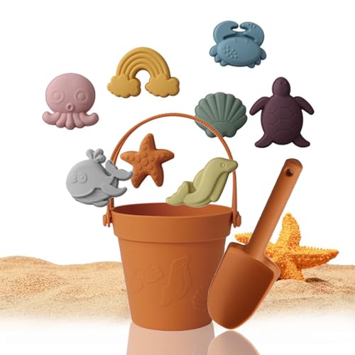 Jouet de plage enfant avec seau plage pliant et moule animal