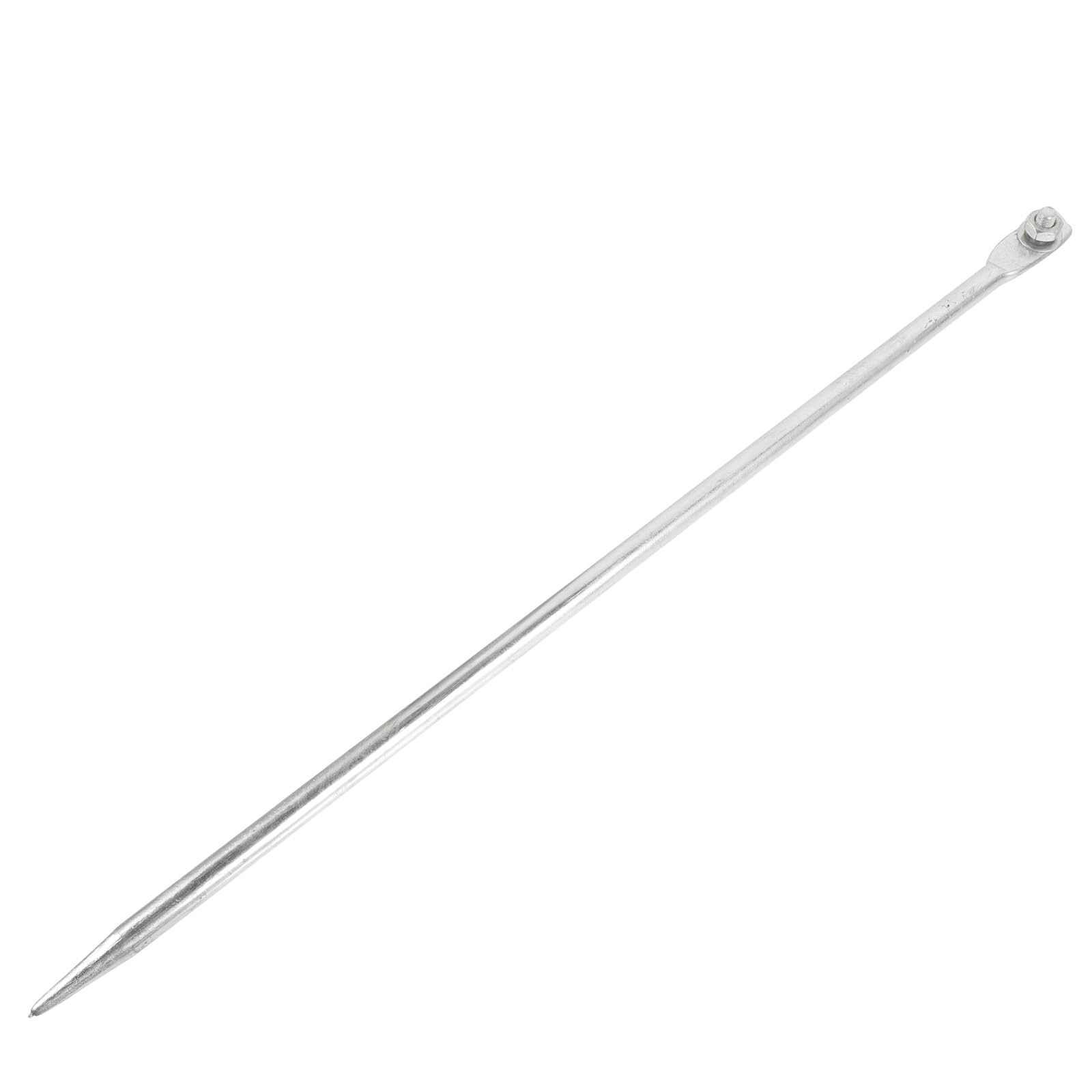 Housoutil Varilla de tierra galvanizada, 50 cm, protección contra rayos, estaca de acero para instalaciones domésticas, de tierra portátil para antena de planta y antena parabólica