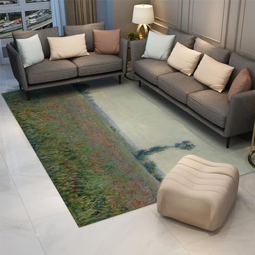 Tapis de cuisine de ferme lavable style Claude Monet