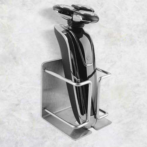 Linkidea Support rasoir électrique mural auto-adhésif en acier inoxydable pour rangement de...