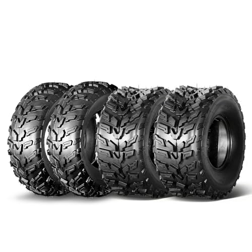 MOTOOS Set of 4 ATV/UTV Tires 22x7-11 Front & 22x10-9 Rear All Terrain Mud Tires 22x7x11 & 22x10x9 4-Ply Directional Tread Tubeless