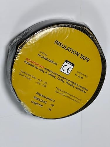 Nova italf Selbstklebendes Klebeband für Wärmedämmung, kondensicher, 3 x 50 x 15 ml (MM3 x 50 x 15 ml)