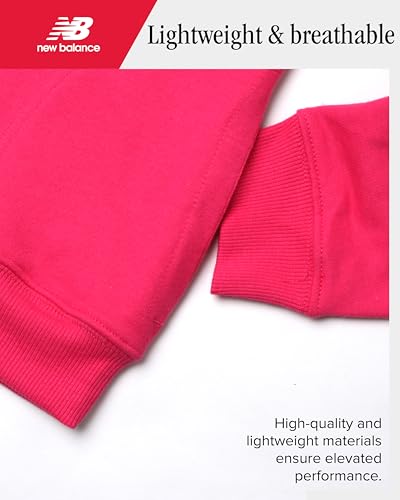 New Balance Girls Sweatshirt - Lightweight Athletic Long Sleeve Quarter Zip Mock Neck Pullover Sweatshirts for Girls (7-16)4