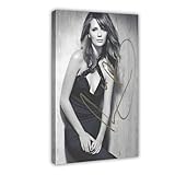 ZGHQHCDRH Poster autographe Mischa Barton (2) sur toile - Dcoration murale pour salon, chambre  coucher - 50 x 75 cm