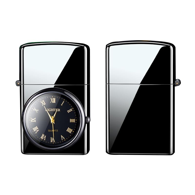 Encendedor eléctrico plasma recargable con reloj miniatura 1