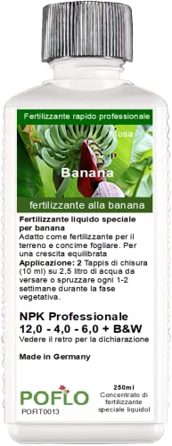 POFLO Fertilizzante per Piante di Banana Musa HIGHTECH (250 ml)