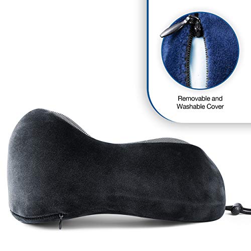 Almohada de espuma viscoelástica ajustable para viaje miniatura 5