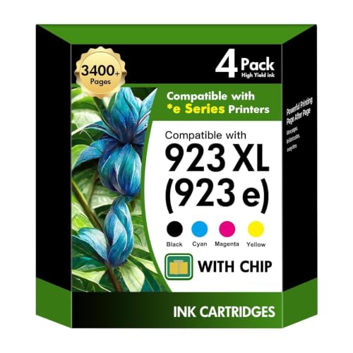 Image of 923XL 923 8130e 8125e Ink Cartridges Combo Pack for HP Printers with Chip