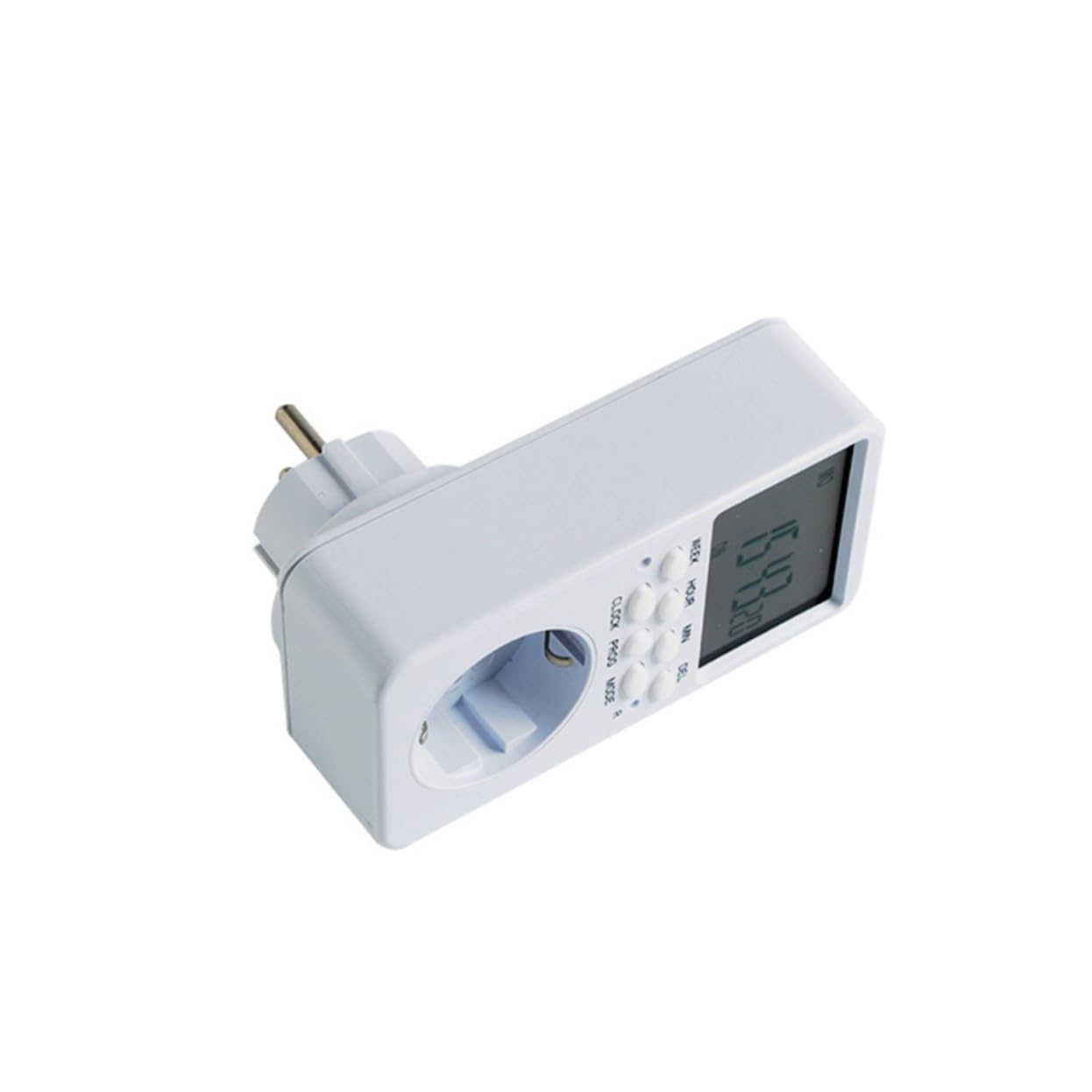 2 Pezzi Timer Digitale Programmabile con Interruttore Temporizzato con Display e Pulsanti Materiale Antiruggine per Elettrodomestici e Sicurezza Casa