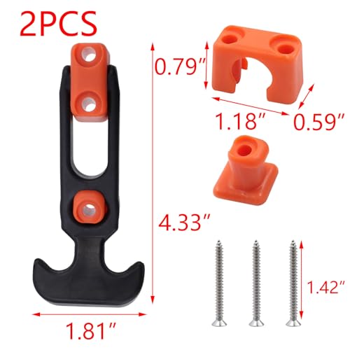 Image of T Tulead T-Handle Latches Rubber Draw Latches Toolbox Cooler Replacement 110x46mm Toolbox Lid Latches Boat Hatch Latches Pack of 2 with Screws