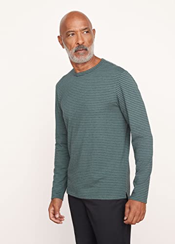 Vince Men's Slub Stripe L/S Crew3