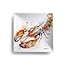 Dean Crouser Lobster Snack Plate - 7" sq