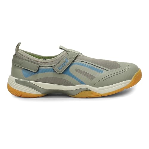 Image of Liberty leap7x NEWRACE-1E Black & Light Grey Sports Non Lacing Walking Shoes for Men