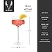 Viski Angled Stemmed Cocktail Glasses for Aperol Spritz, Campari Spritz, Tonic, Classic Cocktails, Elegant Long Stem Crystal Drinking Glasses, Perfect for Party Events & Celebrations, 16 oz, Set of 2