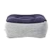 Útil Inflable Portátil Viaje Reposapiés Almohada Avión Tren Niños Cama Reposapiés Almohadilla PVC para Viajes Masaje Coche   Azul Y Gris