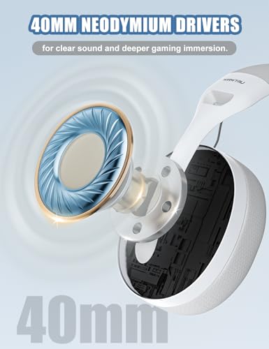 Wirwtru S30 Gaming Headset With Microphone,198G Lightweight Design, Noise Cancelling Mic, Soft Earmuffs, Wired Gaming Headphones For Ps5, Ps4 thumb #2