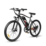 【3 Riding Modes】SAMEBIKE mountain E-bike provides 3 riding modes: riding mode, pedal power assisted mode [PAS], pure electric mode. The 7-speed flywheel, paired with 5 adjustable levels, ensures smooth riding on urban roads, city streets, challenging...