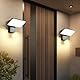 brightower Außenlampe, LED Wandleuchte Aussen, Wasserdicht IP65 aussenlampe wand, Wandleuchte Innen/Außen mit Schwenkbar LED Panel, Warmweiß 3000K Außenwandleuchte für Garten Terrasse (Anthrazit)