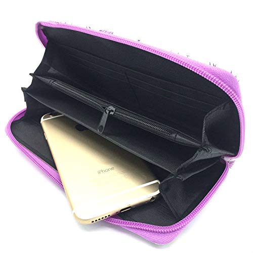 Women Girls Fluffy Tie Dye Fuzzy Wallet Bag Faux Fur Plush Rainbow Zipper Purse Coins Card Holder Organizer #TOP2
