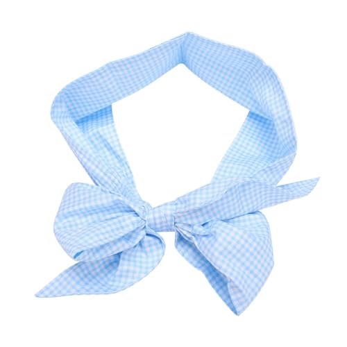 Image of VGEBY Newborn Swaddle Sash, Maternity Bow Sash Newborn Infant Blanket Swaddling Blankets for Photo Stretch Wrap Blankets & Swaddling (Light Blue Plaid)
