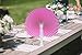Bestage 12 Pcs Pink Paper Fans,Foldable Handheld Fans for Women,Round Wedding Decorative Folding Hand Fans for Bridal Guest Church Party Favors Dancing Birthday DIY