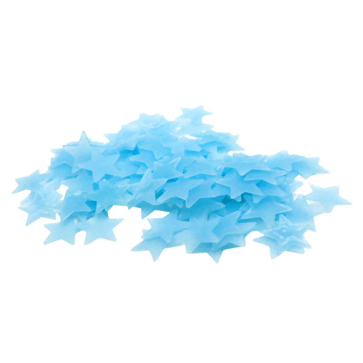 Skypro Blue 200Pcs Luminous Stars Wall Stickers, Wall Ceiling Glow In The Dark Stars Stickers For Celling For Childrens Rooms, Baby, Children Bedroom