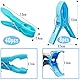 Wonkeken 56 Stück Plastik Wäscheklammern Set 48 Stück7.3cm Strandtuchklammern 8 Stück12cm Hemdklammer große Winddicht Wäscheklammern für Handtuch Klammern Strandtuch Badetuch Teppich (4 Farben)