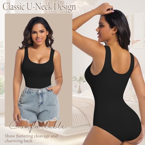 Image of ONEW Womens' Waist Trainer Seamless Bodysuit For Women Tummy Control Shapewear Bodysuit