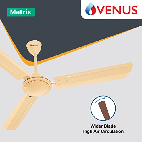 Image of Venus Matrix Ceiling Fan M1200 | 1200 MM | High Air Circulation | 2 Year Warranty (Ivory)