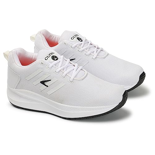 Image of CLYMB Men's Jimmy Black Orange Mesh Lace-Ups Walking /Outdoor /Gym & Traning /Running Sports Shoes