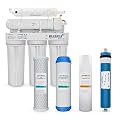 Max Water 5 Stage 50 GPD (Gallon Per Day) RO (Reverse Osmosis) Standard Water Filtration System for Heavy Duty - Under-Sink/Wall Mount - Model: RO-5W4