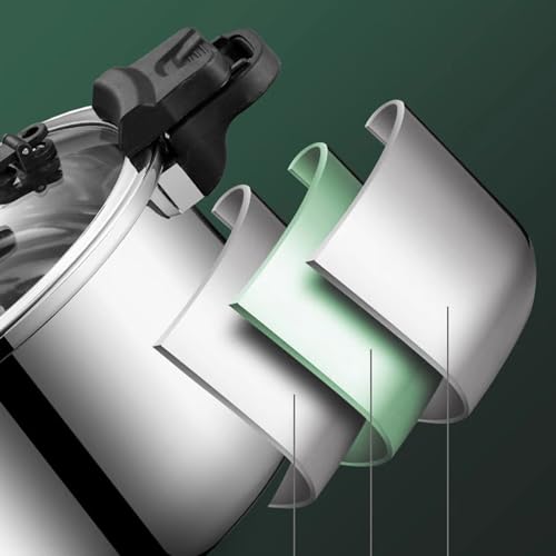 Olla a presión de acero inoxidable 3 capas 3 L miniatura 6