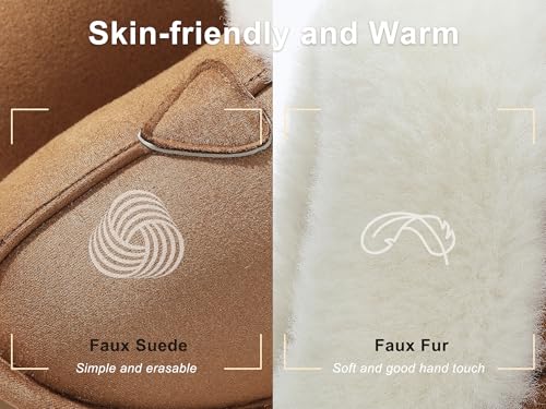 Cozyfurry Womens Slippers Fuzzy Memory Foam House Slippers Faux Suede Winter Warm Indoor Shoes3