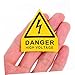 PRETYZOOM 10pcs High Voltage Warning Stickers Self-Adhesive Electrical Safety Signs for Cautioning Electric Shock Risks in Industrial Settings