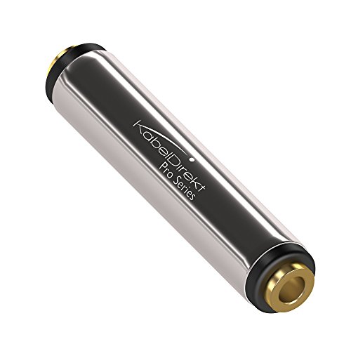 KabelDirekt – Adapter jack audio stereo – 3,5mm – gniazdo/gniazdo