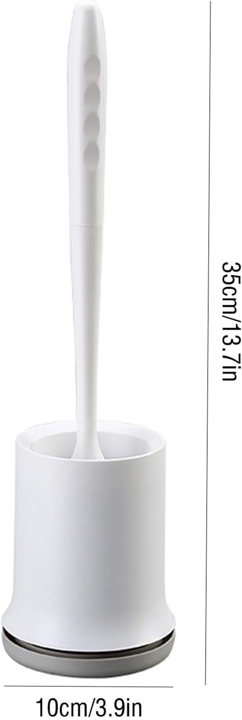 Escobillas de baño, Se puede montar en la pared o el suelo. Cabezal de cepillo suave mango largo. Juego inodoro for baño limpieza integral(Blue)