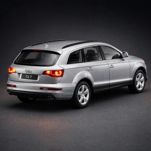 Image of Wizplex MSZ Audi Q7 1:32 Scale Officially Licensed Die Cast Metal Car - Pull Back SUV with Openable Doors & Hood, Light & Sound, Collectible Showpiece for Kids 3+ & Car Enthusiasts