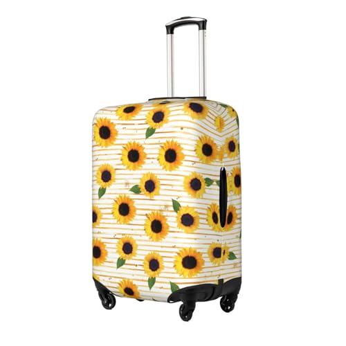 Sunflower Pattern Print Luggage Suitcase Cover Protector Luggage Washable Covers With Concealed Zipper2