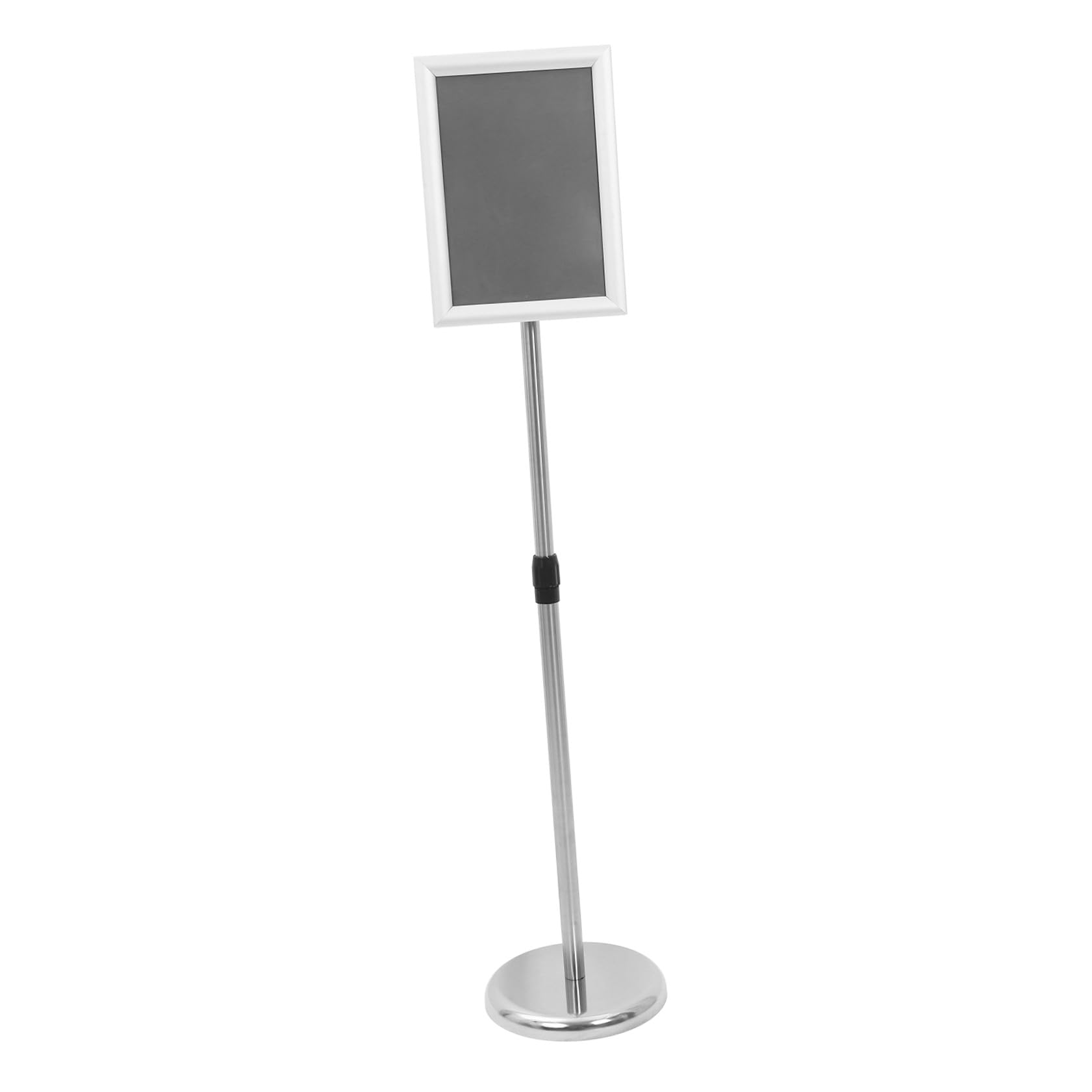 Hemobllo Porta Cartello Pubblicitario in Acciaio Inox A4 Base Zavorrata, Espositore per Poster da Terra Stabile, Supporto per Cartelli da Interno ed Esterno per Fiere, Negozi e Uffici