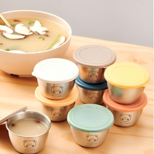 Image of M MCIRCO Glass Meal Prep Containers with Lifetime Lasting Snap Locking Lids Glass Food Containers,Airtight Lunch Container,Microwave, Oven (6 Pcs | 30ml)