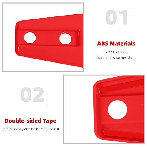 10PCS Door Hinge Covers Hood Hinge Covers Trim Accessories for Jeep Wrangler JK JKU Sport Rubicon Sahara 2007-2018 (Red) by JeCar - Image 5